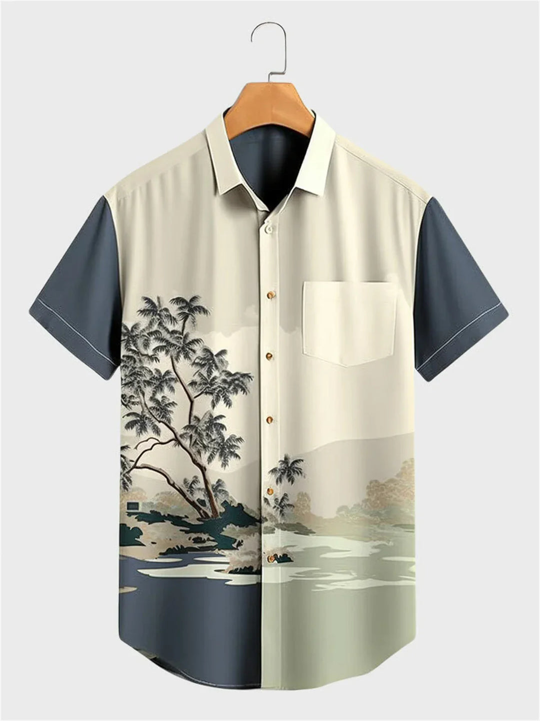 Ink Style Short-Sleeved Shirt