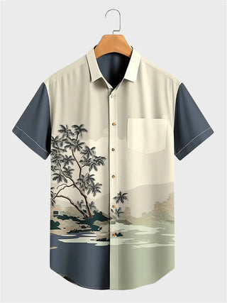 Ink Style Short-Sleeved Shirt