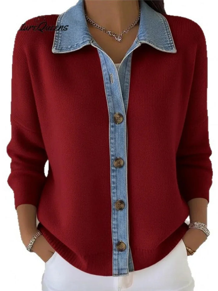 Leonie Contrast Collar Pullover