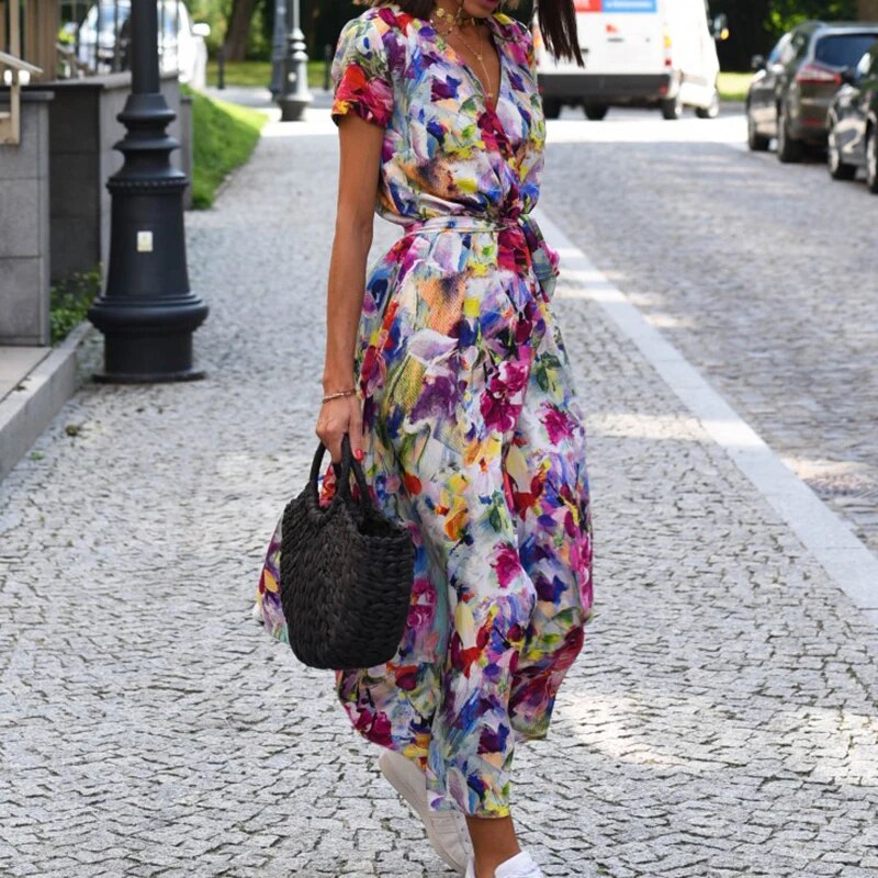 Anna Floral Print Spring Dress