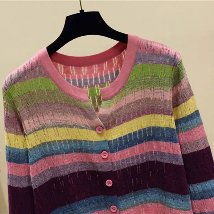 Myrna Vintage Striped Vest