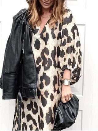 Lisa Leopard Print Dress