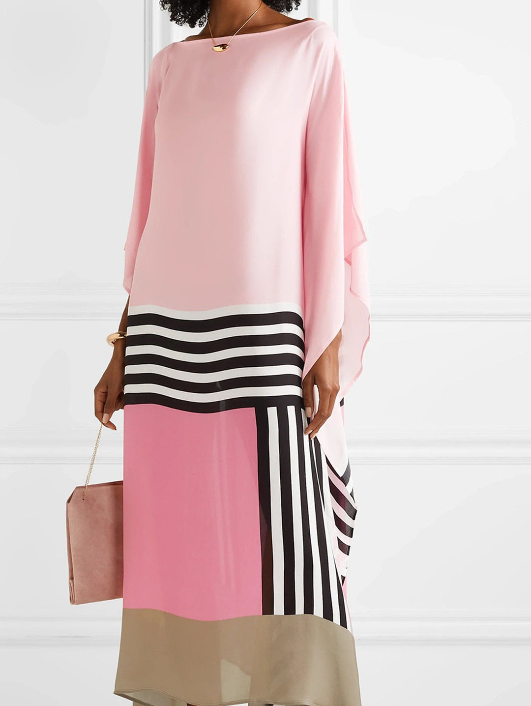 Iria Geometric Caftan Dress