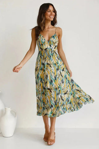 Nala Printed Statement Dress