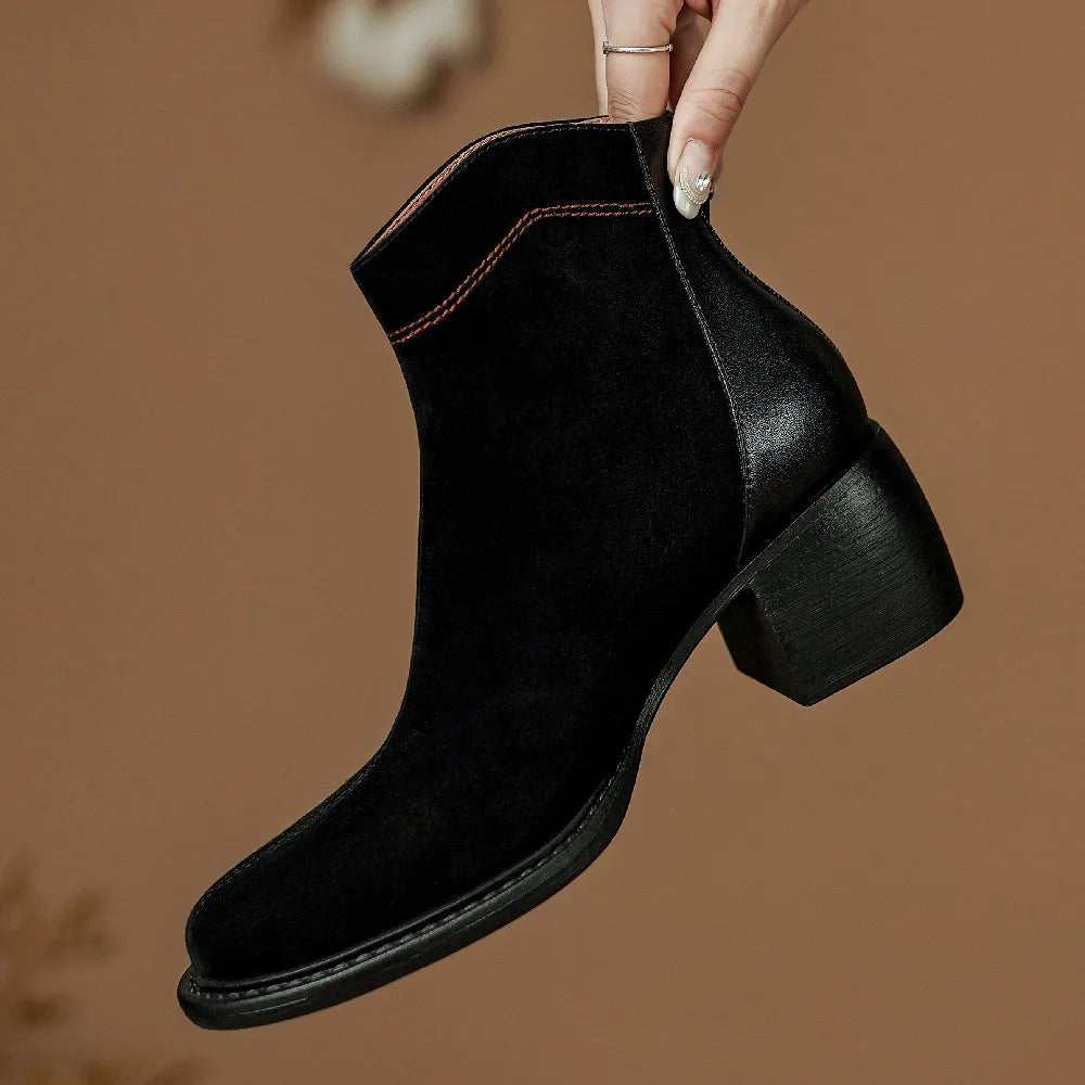 Belini Back-Zip Ankle Boots