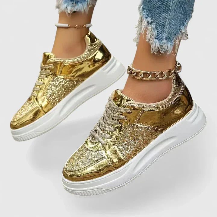 Bridget Metallic Orthopedic Shoes