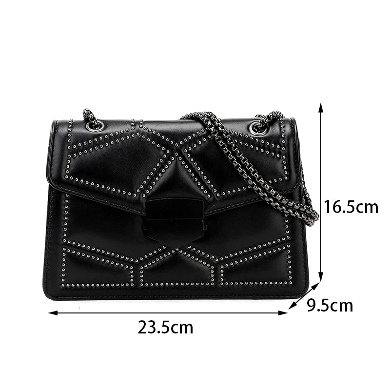 Noor Studded Chain Crossbody Bag