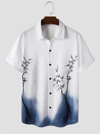 Ink Style Short-Sleeved Shirt