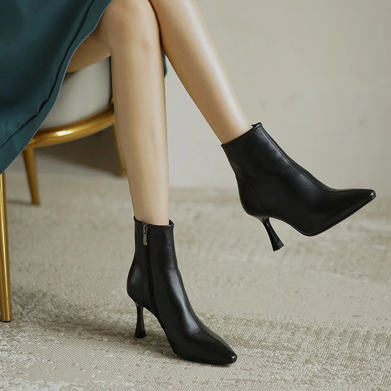 Mavy Stiletto Ankle Boots