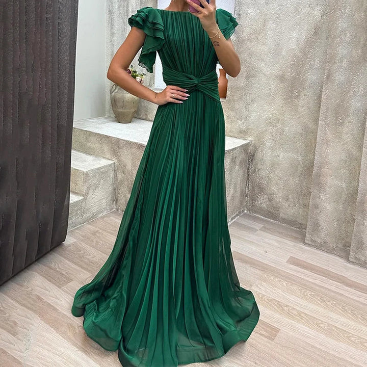 Rory Pleated Evening Dress