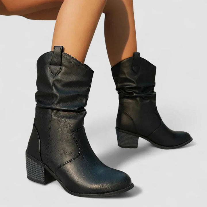 Vesper Orthopedic Leather-Look Boots