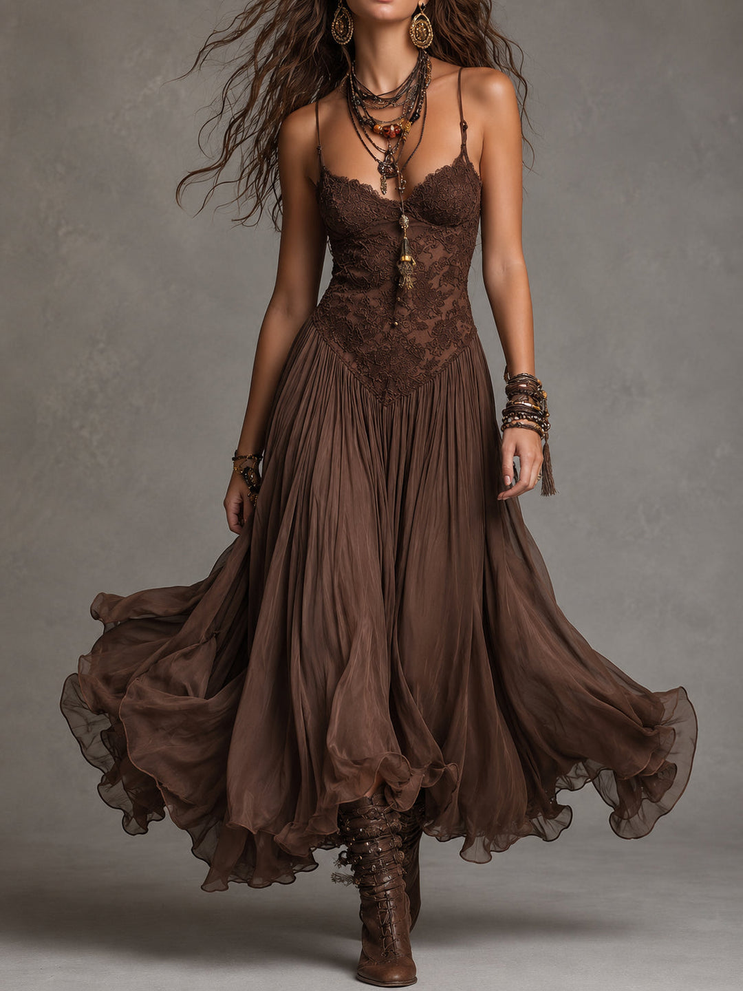 Natalia Panelled Maxi Dress