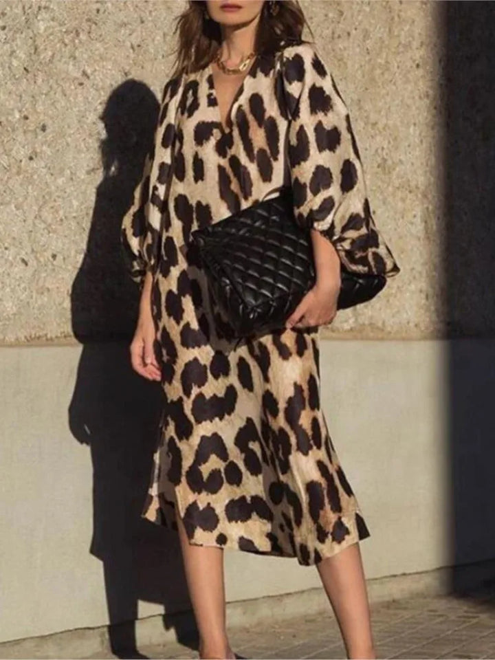 Lisa Leopard Print Dress