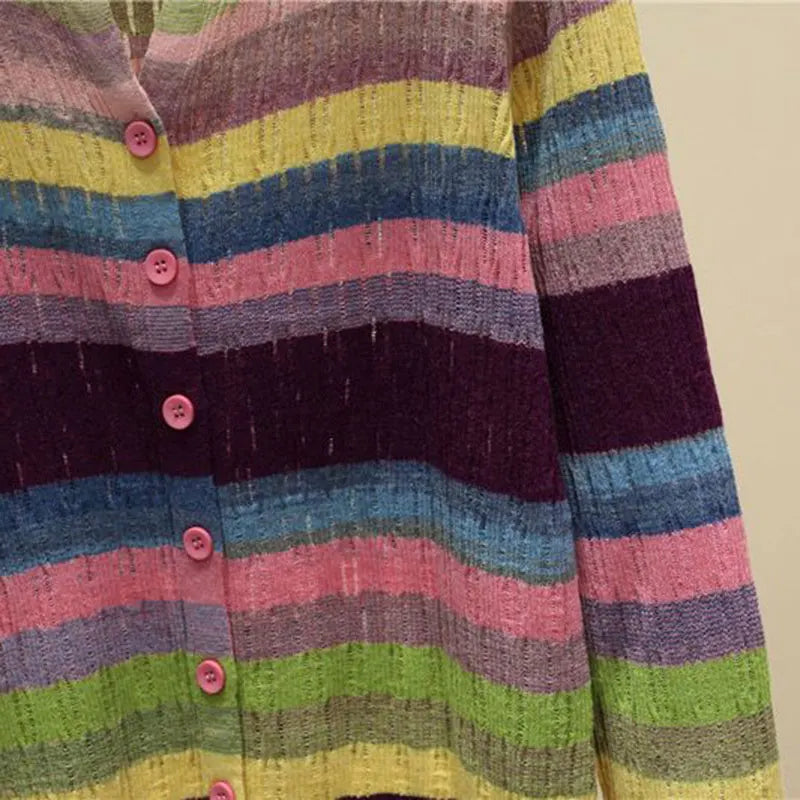 Myrna Vintage Striped Vest