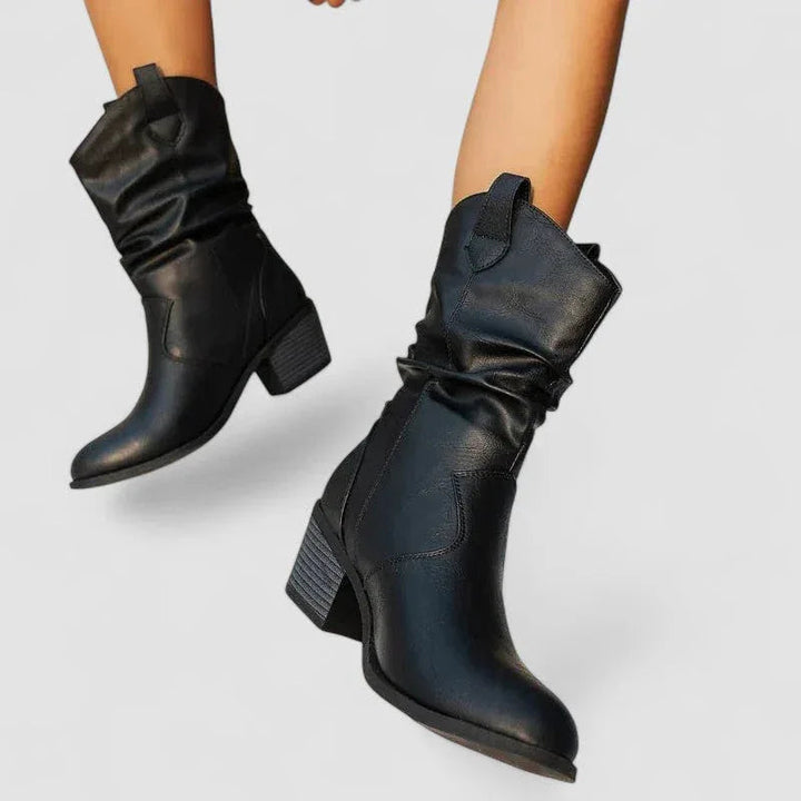 Vesper Orthopedic Leather-Look Boots