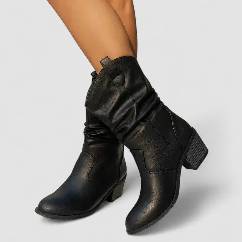 Vesper Orthopedic Leather-Look Boots