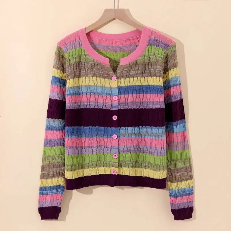 Myrna Vintage Striped Vest