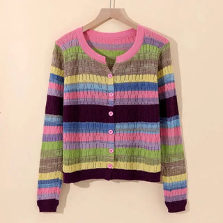 Myrna Vintage Striped Vest