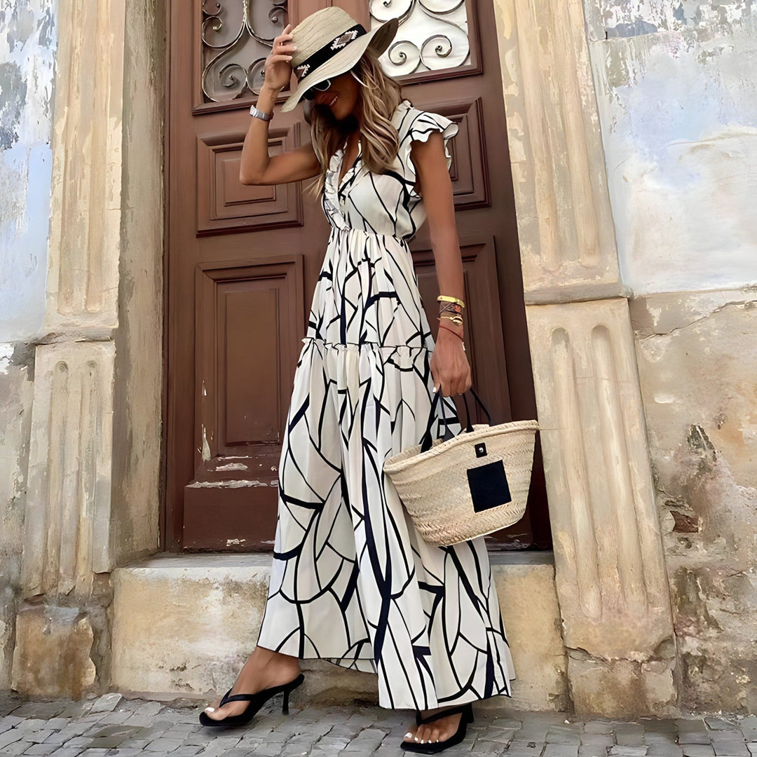 Maddie Printed Elegant Dress