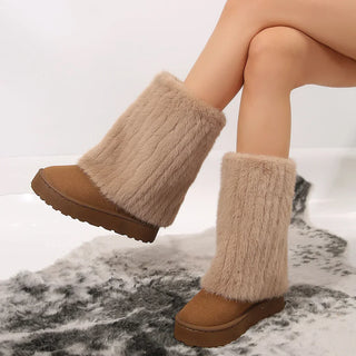 Raila Fur-Look Mid-Calf Boots