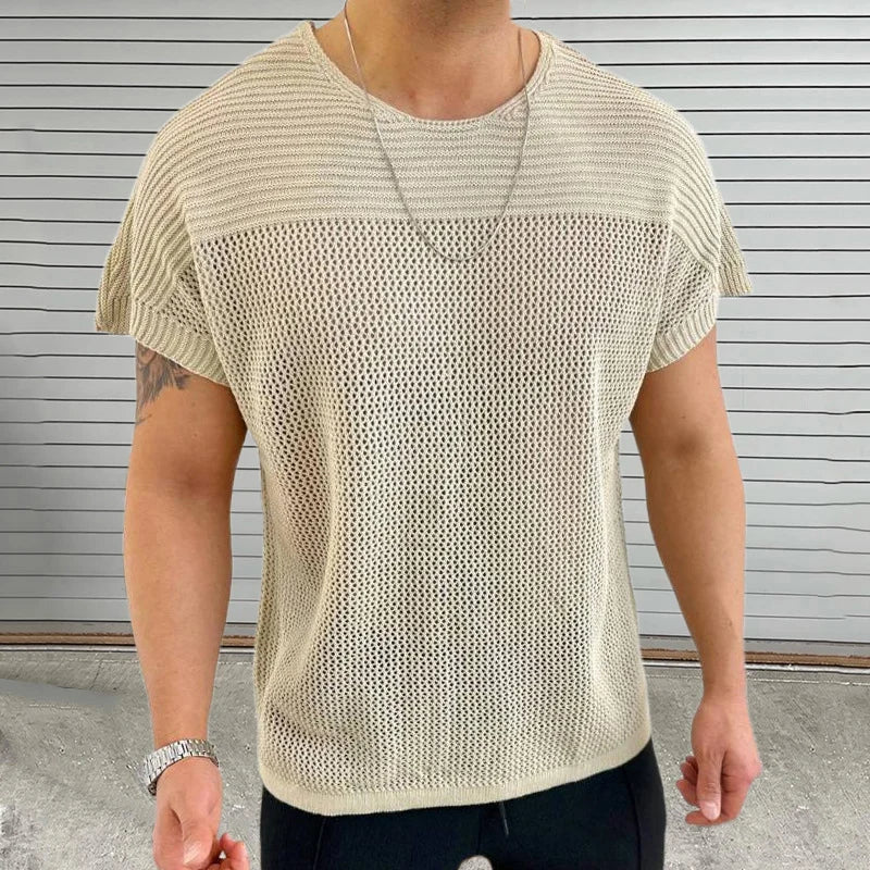 Mode Open-Panel O-Neck Tee