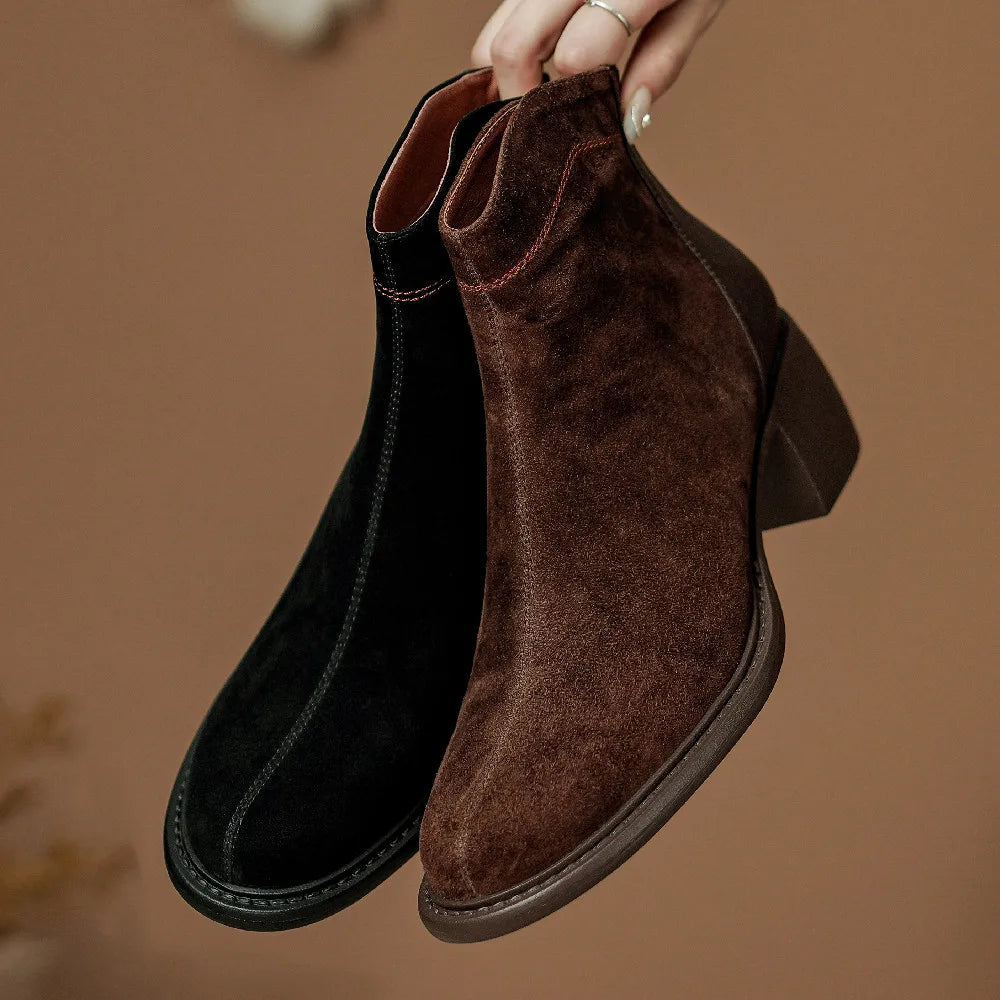 Belini Back-Zip Ankle Boots