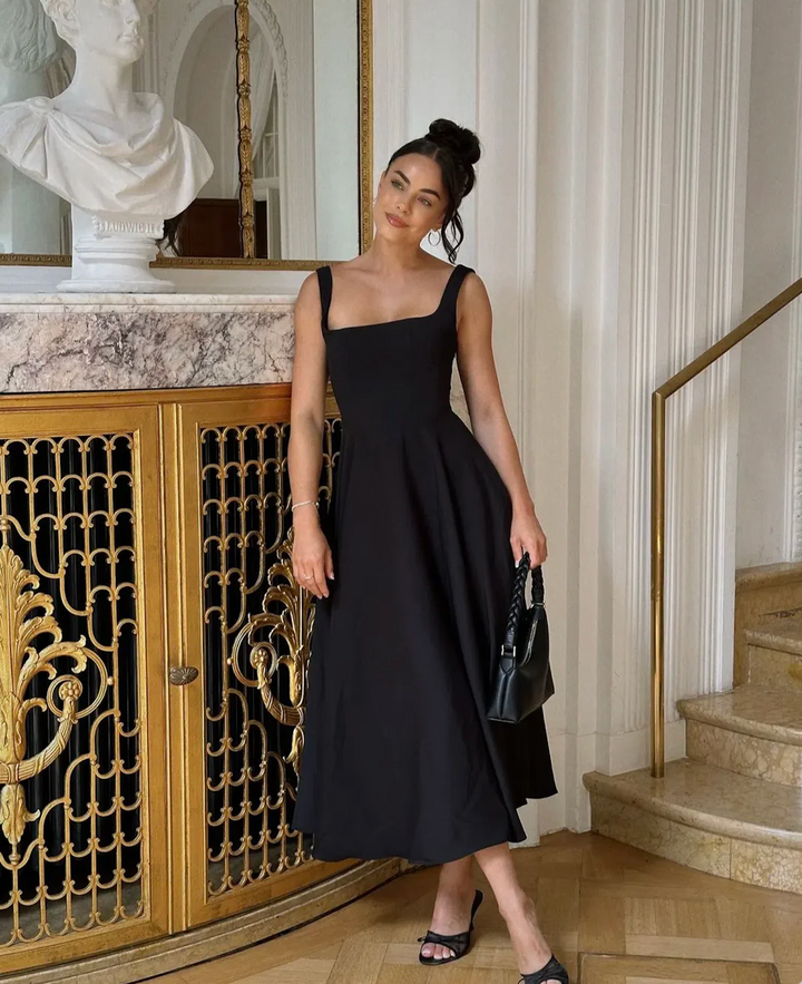 NOMI Square Neck Midi Dress