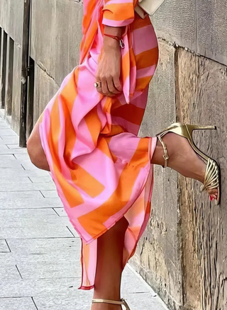 Amira Printed Wrap Dress