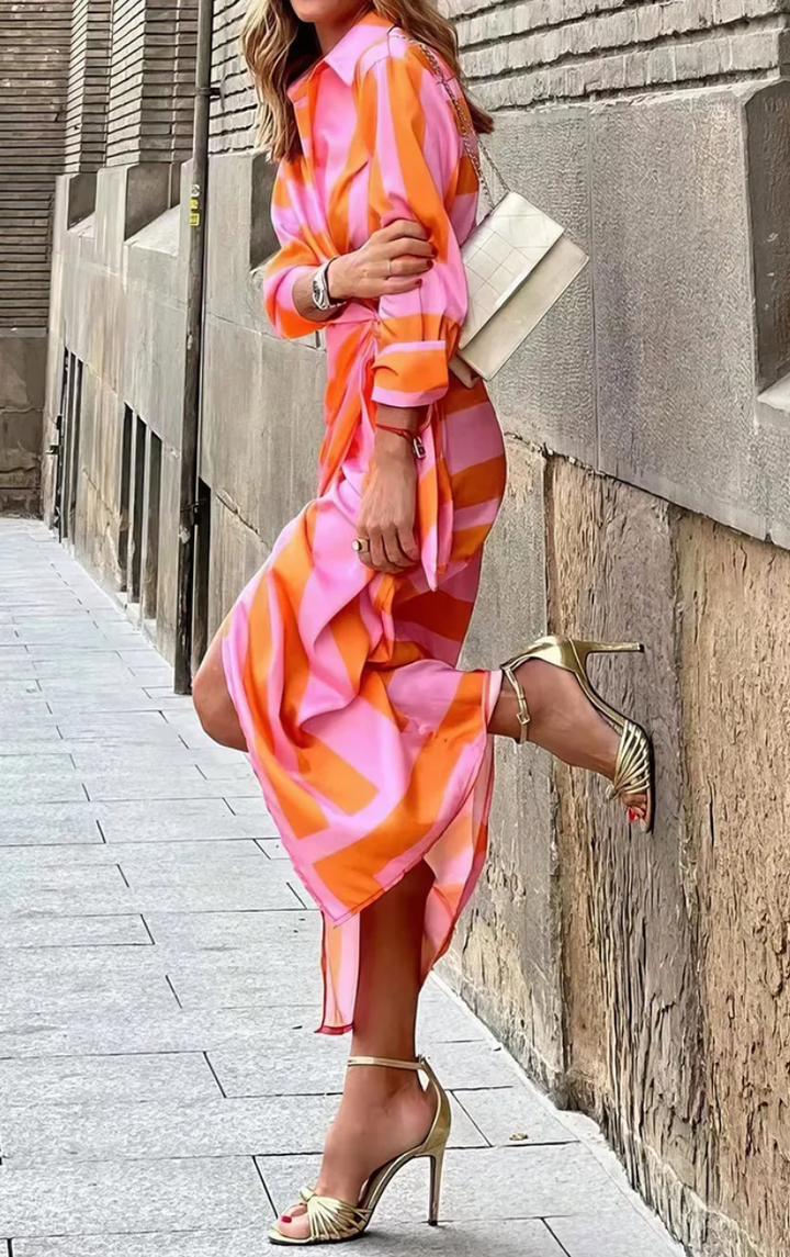 Amira Printed Wrap Dress