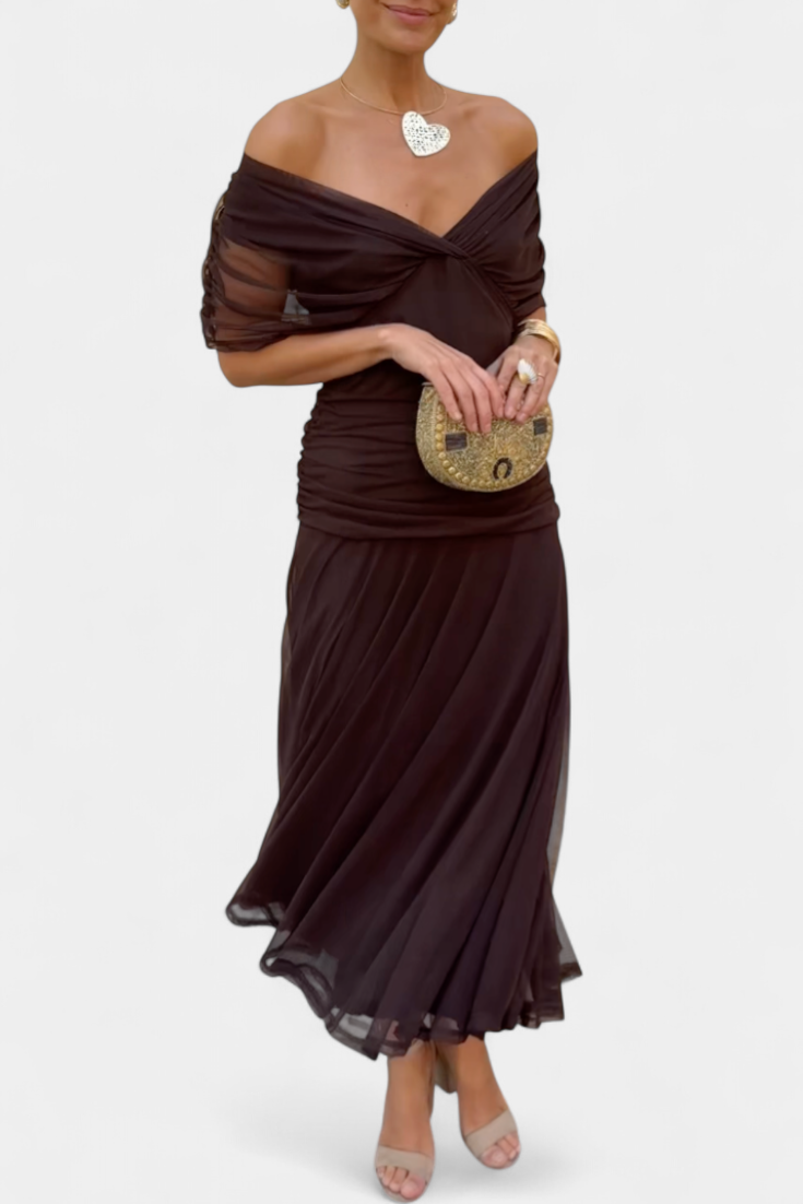 Magda Floral V-Neck Maxi Dress