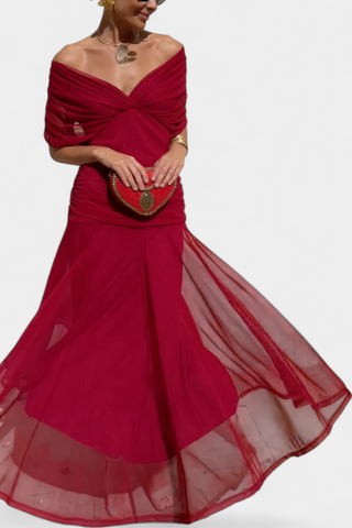 Magda Floral V-Neck Maxi Dress
