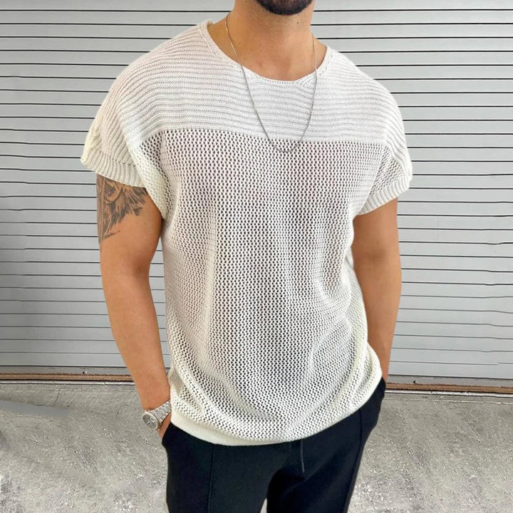 Mode Open-Panel O-Neck Tee