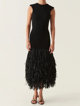 Ana Fringe Maxi Dress