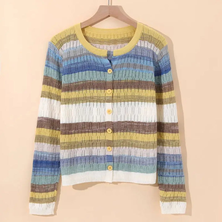 Myrna Vintage Striped Vest