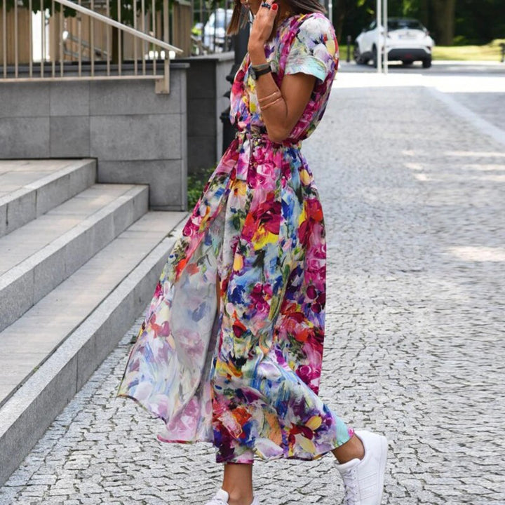 Anna Floral Print Spring Dress