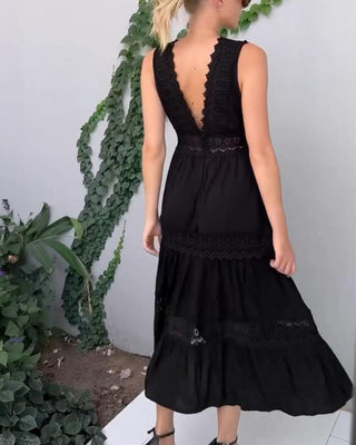 Charlize Handcrafted V-Neck Summer Dress