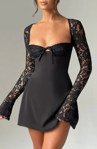 Flora Long Sleeve Mini Dress