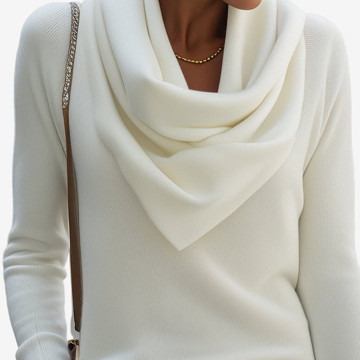 Patricia Draped Collar Pullover