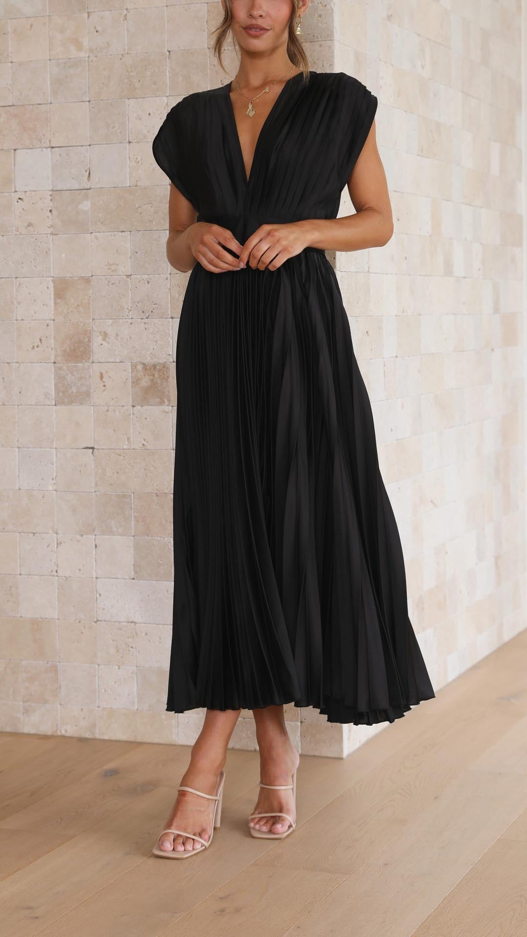 Maria Pleated Elegant Dress