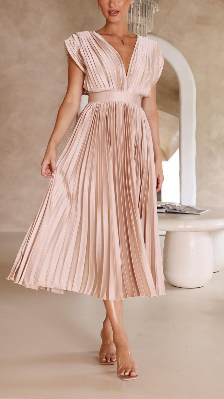 Maria Pleated Elegant Dress