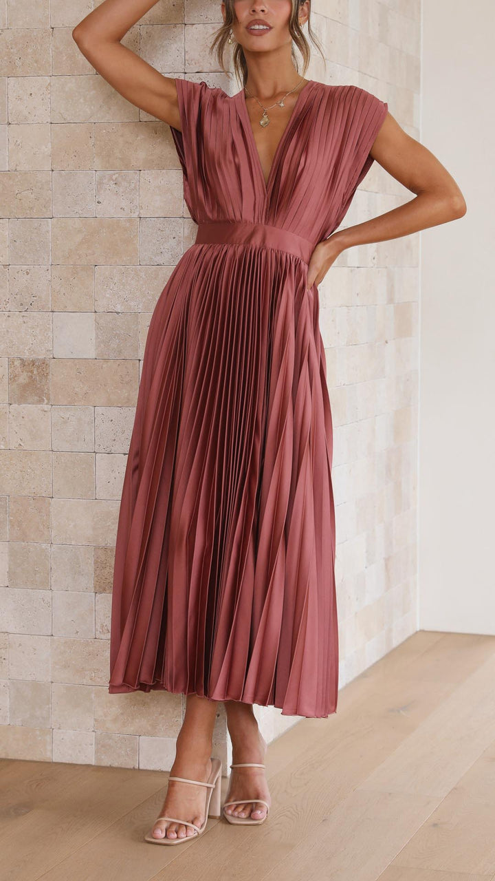 Maria Pleated Elegant Dress