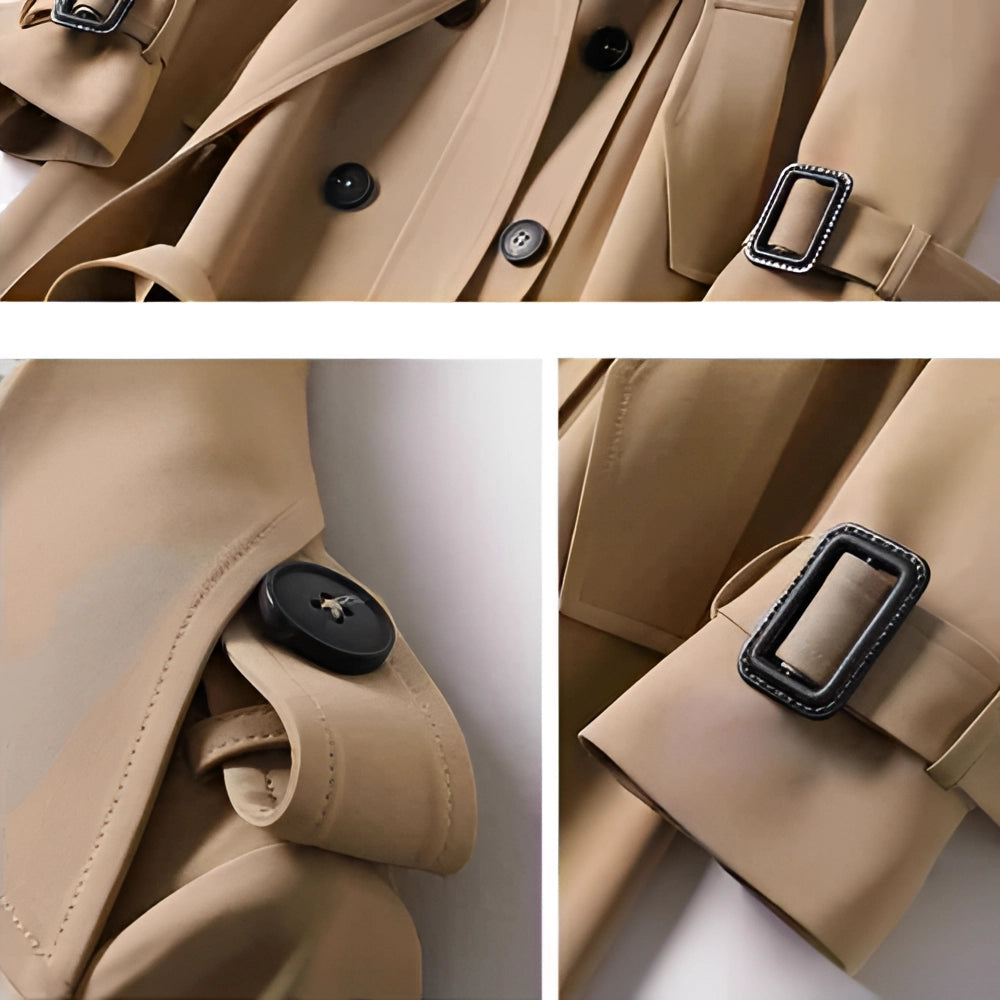 Thea Long Belted Trench Coat