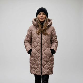 Claire Quilted Hooded Long Coat