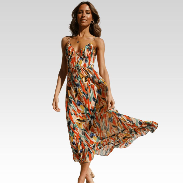 Chiara Colorful Midi Dress