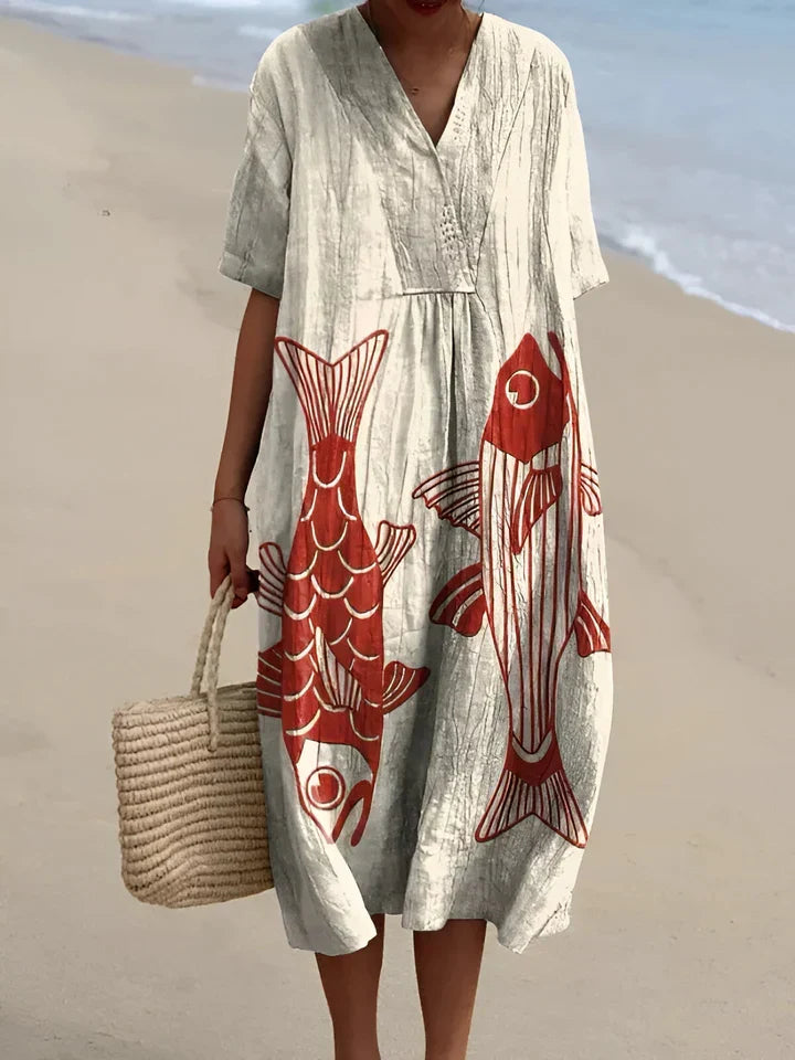 Alida Printed Summer Dress
