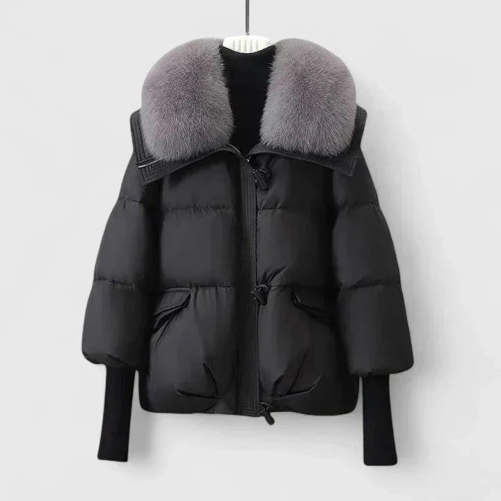 Zya Fur-Look Collar Jacket