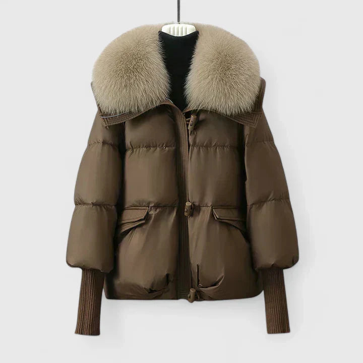 Zya Fur-Look Collar Jacket