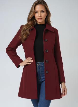 Naomi Tailored Button Coat