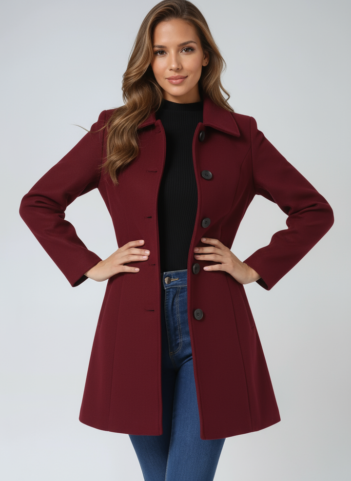 Naomi Tailored Button Coat