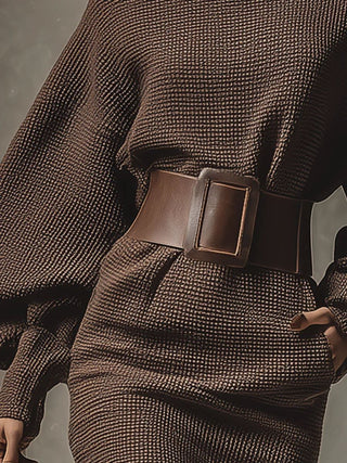 Cléa Structured Belt Dress